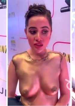 Topless-Famous Model Urfi Javed Nude Short Video